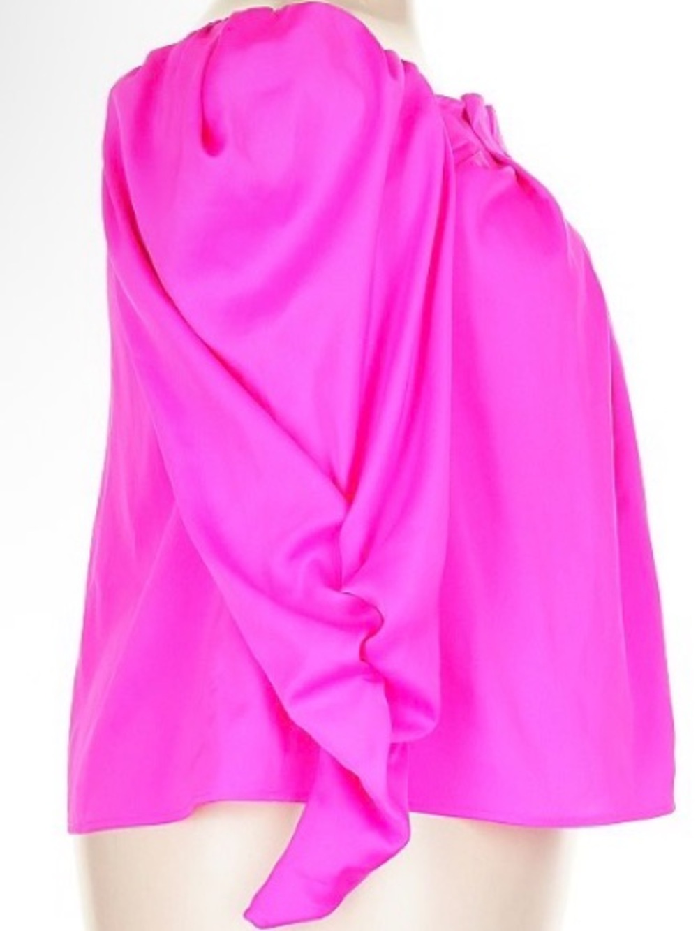 Hot Pink CROSBY by Mollie Burch Off Shoulder Blouse Flowing Top Summer Chic - Picture 5 of 8